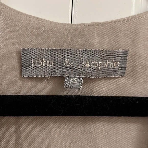 Lola & Sophie slip dress iridescent nude color unlined size XS - Picture 2 of 6